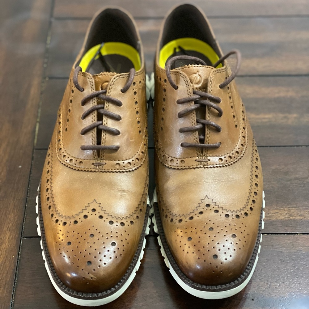 Cole Haan ZEROGRAND Lightweight Leather Loafers Sz 9.5 Men’s